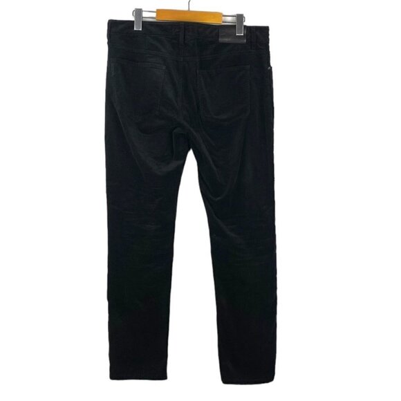 Paige Men's Lennox Corduroy Slim Fit Stretch Pants Black US 33 - Picture 4 of 15